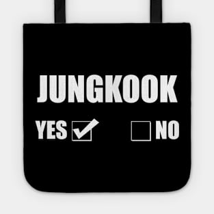 Jungkook Yes Or No Checkbox Tote