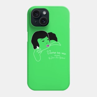 Vivre sa vie french new wave fan art minimalist artwork Anna Karina Jean Luc Godard Phone Case