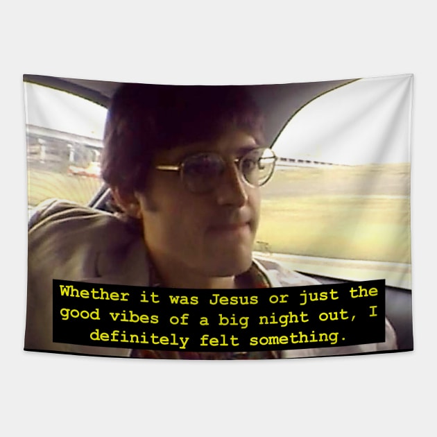 Louis Theroux Meme Tee Tapestry by Therouxgear