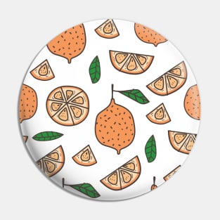 Citrus Fruits Illustration Pin