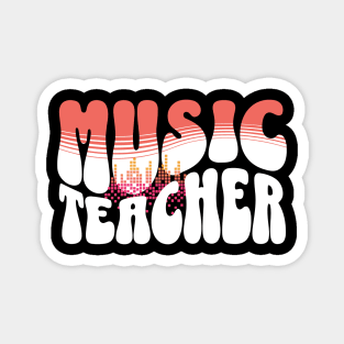 Groovy Music Teacher Magnet