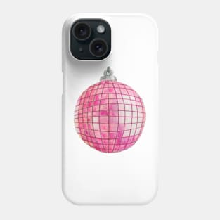 Christmas disco ball ornament Phone Case