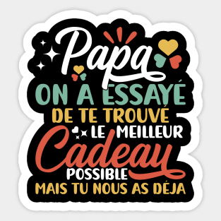 PAPA FIER DE SA FILLE cadeau entre père et fille' Autocollant