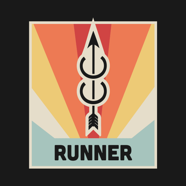 RUNNER | Vintage Cross Country Poster by MeatMan