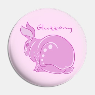 Seven Deadly Rabbits Series - Gluttony (text) Pin