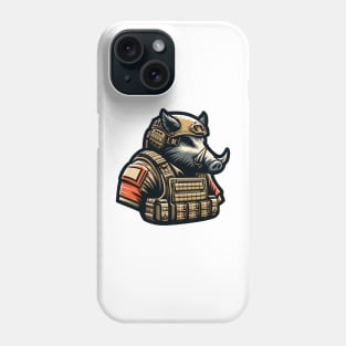 Tactical Wild Boar Adventure Tee: Unleash the Beast Within Phone Case