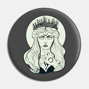 Black queen of the forest Pin