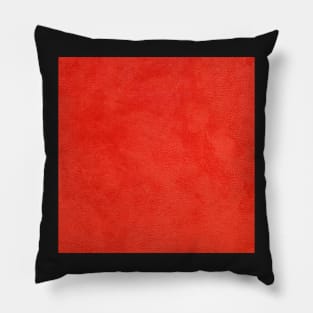 Red leather texture Pillow