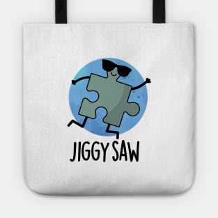 Jiggy Saw Cute Dancing Jigsaw Puzzle Pun Tote