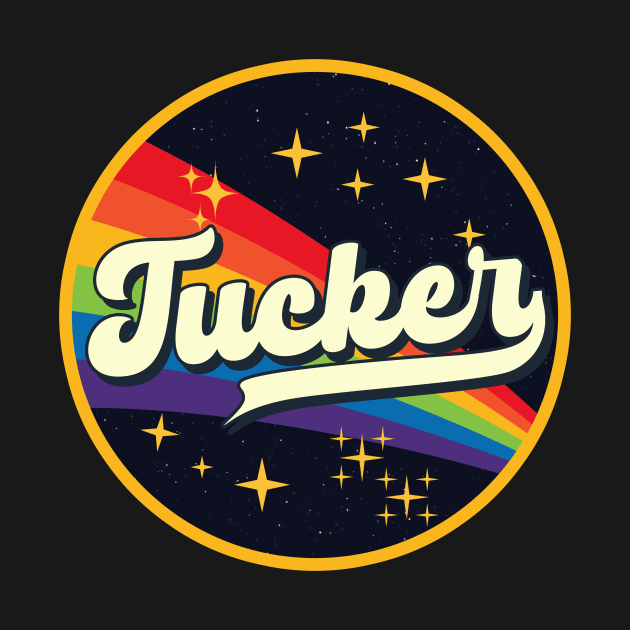 Tucker // Rainbow In Space Vintage Style by LMW Art