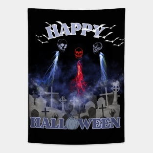 three ghosts in the graveyard Tapestry