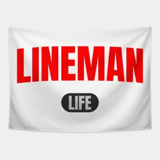 Lineman Life Tapestry