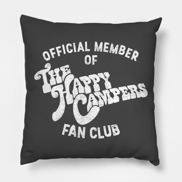 The Happy Campers Fan Club (Lt) Pillow by rt-shirts