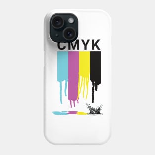 CMYK Drip and Splash Phone Case