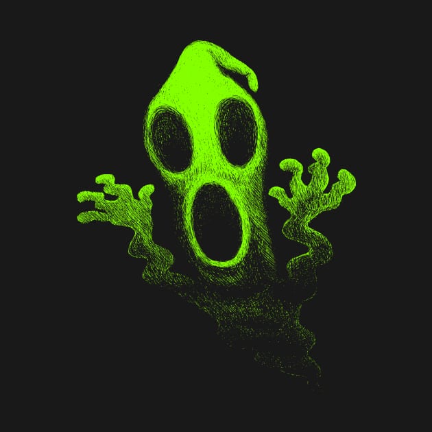 Moaning Ghost - Green by jitterteez