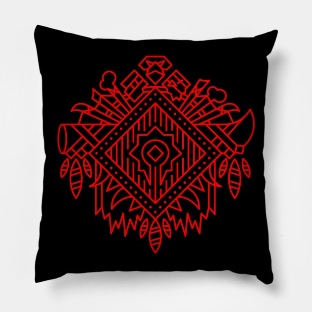 Strength and Honor — Faction Crest (color) Pillow by dcmjs