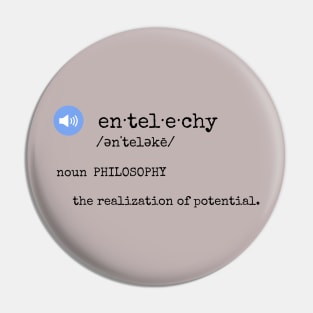 entelechy def·i·ni·tion (black font) Pin