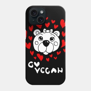 go vegan Phone Case