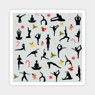 Pilates Christmas Magnet