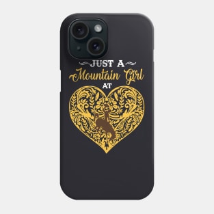 Just A Moutain Girl At Yellow Heart Love Wife Phone Case