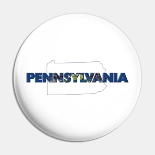 Pennsylvania Colored State Letters Pin