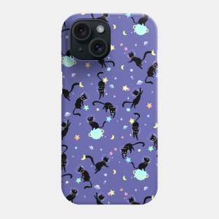 Galaxy Black Cat Phone Case