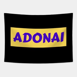 Adonai - Christian Typography Tapestry