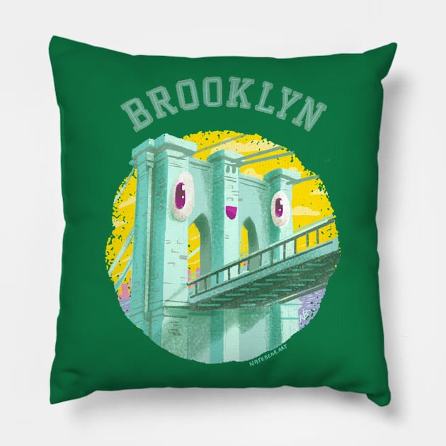 Brooklyn Bridge Pillow by natebear