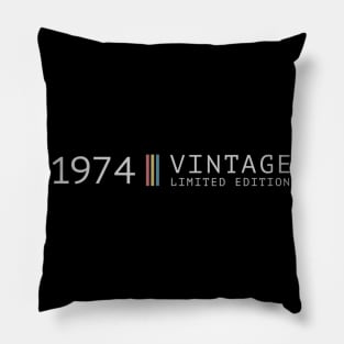 Vintage 1974 Limited Edition 45th Birthday Gift Pillow