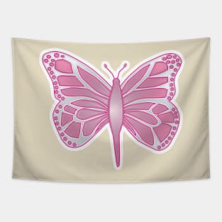 Pink Butterfly Tapestry