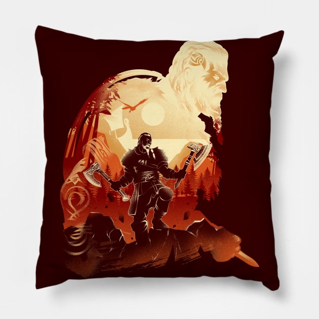 AC-Valhalla Pillow by HyperTwenty