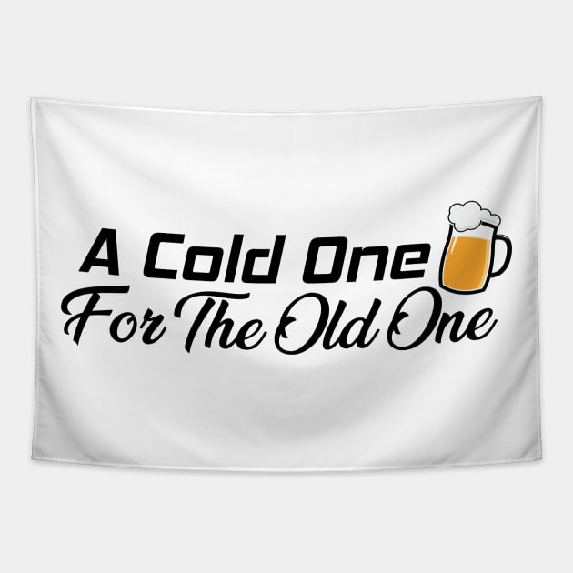 A Cold One For The Old One Tapestry by Litho