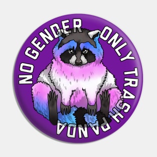 No Gender. Only Trash Panda Trans Pin