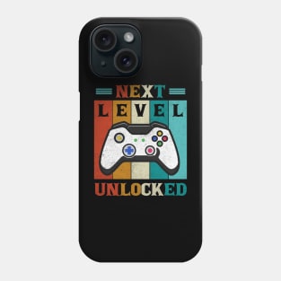 Retro Next Level Unlocked Funny Gamer Video Gaming Gift Phone Case