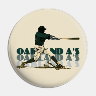 Retro Oakland A's Slugger Pin