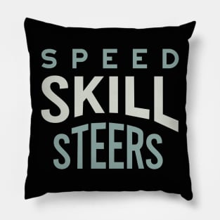 Speed Skill Steers Pillow