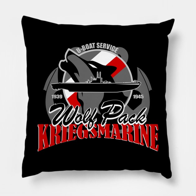 U-boat - Wolf Pack Kriegsmarine Pillow by TCP