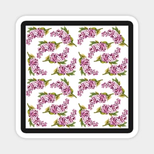 Lilac flowers_pattern Magnet