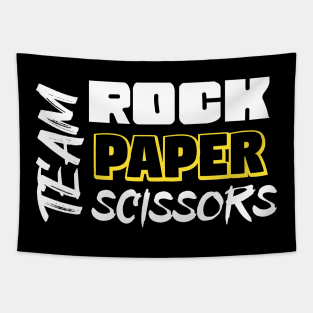 Team Paper - Rock Paper Scissors Gamer Tapestry