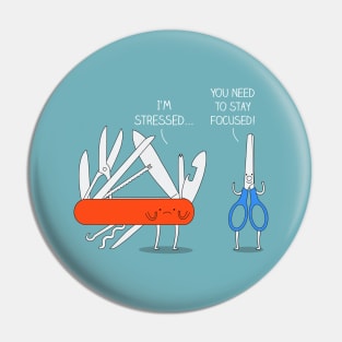 Stay focused Pin