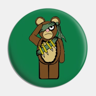 Sarge The War Teddy Pin