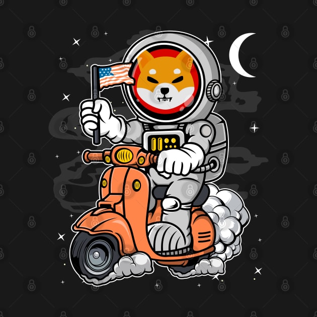 Astronaut Scooter Shiba Inu Coin To The Moon Shib Army Crypto Token Cryptocurrency Blockchain Wallet Birthday Gift For Men Women Kids by Thingking About