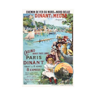 Dinant Meuse Belgique Vintage Poster 1890s T-Shirt