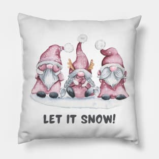 Let It Snow! Gnome Christmas Magic Pillow