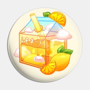 Aesthetic Sunshine Lemonade Carton Pin