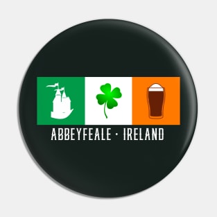 Abbeyfeale Ireland, Gaelic - Irish Flag Pin