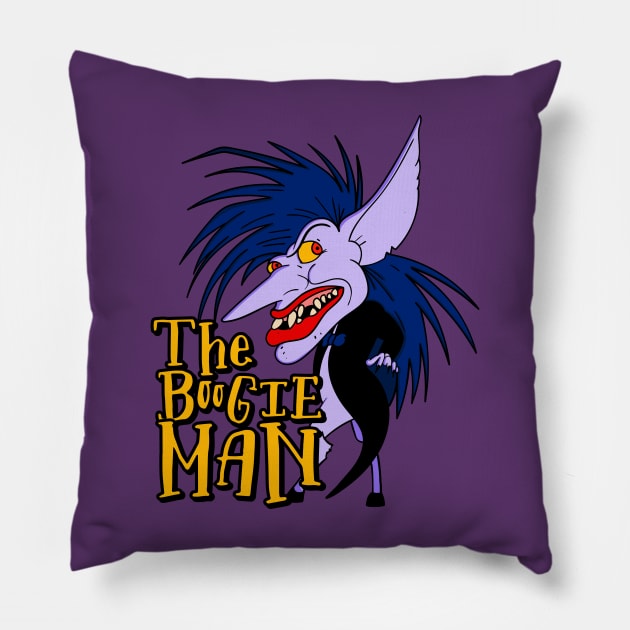 The Boogieman Cometh Pillow by Meta Cortex