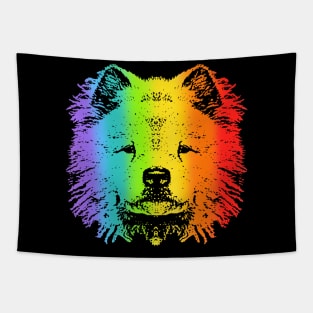 Rainbow Chow Chow Tapestry