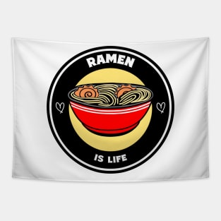 Ramen Life Japanese Ramen Noodle Bowl Tapestry