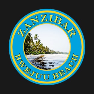 Zanzibar Bwejuu Beach Souvenir - Passport Stamps T-Shirt